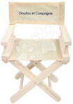 Jolijou Scaun de regizor din lemn pentru păpuși Cinema armchair My little furniture Jolijou cu scaun textil pentru păpuși și jucării de pluș cu dimensiunea de 35 cm (JJ6068)