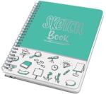 Sigel Spirálfüzet, 162x215 mm, pontrácsos, 60 lap, keményfedeles, SIGEL Jolie , Sketch Book (SIJN698)