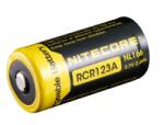 NITECORE RCR123A 16340 Li-Ion akkumulátor, 3.7 V, 650 mAh, 2.4 Wh, védelemmel (NITECORE-BR-CR123)