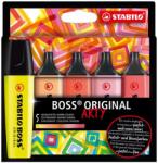 STABILO Szövegkiemelő készlet, 2-5 mm, STABILO BOSS original Arty , 5 meleg szín (TST70502120)