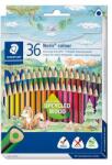 STAEDTLER Színes ceruza készlet, háromszögletű, STAEDTLER Noris Colour 187 , 36 különböző szín (TS187CD36)