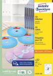 Avery Zweckform Etikett, CD/DVD, 117 mm, AVERY ZWECKFORM, 200 etikett/csomag (AYL7676100) - papirdepo