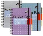 Pukka Pad Spirálfüzet, A5, vonalas, 100 lap, PUKKA PAD Metallic Project Book , vegyes szín (PUP6336)