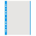 DONAU Genotherm, lefűzhető, színes szélű, A4, 40 mikron, narancsos felület, DONAU, kék (D1774K) - papirdepo