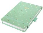 Sigel Jegyzetfüzet, exkluzív, 110x79 mm, pontrácsos, 79 lap, keményfedeles, SIGEL Jolie Mint Love (SIJN396)