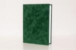  Oklevéltartó, A4, exkluzív, plüss, zöld (ISKE181) - papirdepo
