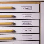 DJOIS Címketartó zseb, 30x150 mm, öntapadó, fiókhoz, DJOIS (3L7530)