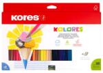 Kores Színes ceruza készlet, háromszögletű, KORES Triangular , 36 különböző szín (IK100336)