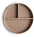  mushie szilikon csúszásmentes lapostányér - bézs (810052460505)