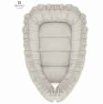 MimiNu - Cosulet bebelus pentru dormit, Baby Nest 55 x 75 cm, Cu Volanase, Husa 100% bumbac, Din bumbac certificat Oeko Tex Stan (5907501433007)