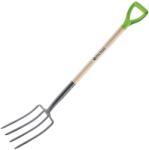 PALISAD 4 ágú kerti vasvilla, , kovácsolt vas, 195x295x1165 mm, lakkozott fa nyél// Palisad (613807)