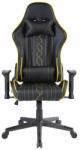 RFG Геймърски стол RFG Xtreme, до 130kg, еко кожа, лумбална опора, люлеещ механизъм, черно-жълт