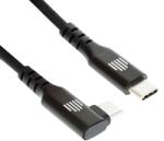 Dviced Cablu DVICED USB-C - USB-C, 90°, 1.25m, Negru (DV120016)