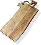 Bonfesto Tocator dreptunghiular cu maner din lemn natural de Acacia, Bonfesto®, 40 x 15 x 1.5 cm (5941947801402) Tocator