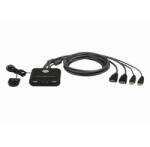 ATEN CS22HF : : 2-портов KVM превключвател, USB, HDMI, FullHD, с вградени кабели (CS22HF)