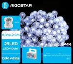 Aigostar - LED Екстериорни лампички 25xLED/3xAA/8 функции 2, 8 м IP44 студено бял (AI1157)