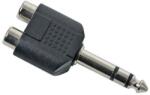  Adaptor Audio Y - 6.3mm-es sztereó jack 2 x RCA-ra