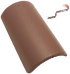 Terrán Danubia kúpcserép ColorSystem barna (rögzítővel) (543399)