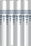  Zuhanyfüggöny - BLUE AND WHITE - Impregnált textil - 180 x 200 cm (77-192986)