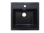  HANA gránit mosogató, matt fekete (HANA) - aquamixwebaruhaz