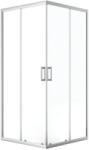 Laveo BRESSO szögletes zuhanykabin 90x90x185 cm átlátszó üveg/króm - JKB_096K (JKB_096K)