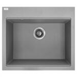 Laveo TAU 6 egymedencés gránit mosogató, szürke - SRT_510Y (SRT_510Y)