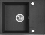  RIO MINI minicsepptálcás gránit fekete mosogató szifonnal, 56x44x17, 5 cm (SBF_713R)