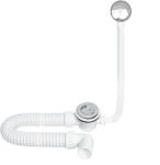 TEXO kádszifon - KRÓM - Klikk - klakk leeresztővel - flexibilis csővel - Ø 5/4 x 0, 5 m x Ø 40 mm (S11450)