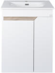 TMP cabinets VISION LONG 60 fali függesztett fürdőszobai bútor - SKY E-8099-60 porcelán mosdóval- 61 x 46 cm (83400164)