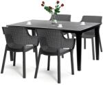 Keter Fueva 4+1 kerti bútor garnitúra szett grafit - 206978_247234_4 (209265_247232_6)