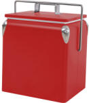  Tourist retro fém hűtőláda 13 L piros (5905610252557)