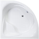  Favorit LEA szaniter akril sarokkád - előlappal - állvánnyal - 140 x 140 cm (AL310)