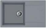 MOFÉM 78 1B1D szürke 1 medence, 1 csepptálcás gránit mosogatótálca - 760012802G7 (760012802G7)