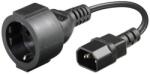 Well Cablu de Alimentare AC Mama, CCE 7/4 Tata Negru, 0.23 m (CABLE-IEC-CCE-0.23-WL)