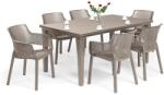 Keter Fulisa 6+1 kerti bútor garnitúra szett cappuccino (209265_247100_6) - homelux