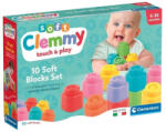 Clementoni Soft Clemmy 17988 Puha építőkockák (10 db) (17988)