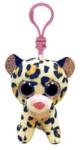 Ty Beanie Boos Livvie - Barna-rózsaszín leopárd plüss kulcstartó (8, 5 cm) (TY_35248)