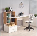 Halmar GORA íróasztal tölgy/fehér V-UA-GROSSO-D. ZŁOTY/BIAŁY (HA0215)