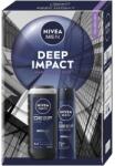 Nivea Caseta Cadou Barbati Nivea Men Deep Impact, Gel Dus 250 ml, Deodorant Spray 150 ml
