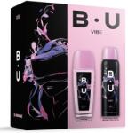 BU Caseta Cadou Femei B. U Vibe, Deodorant Natural Spray 150 ml, Parfum Corp 75 ml