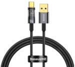 Baseus Explorer Adatkábel USB-Type-C, 100W, Gyorstöltő, 100 cm, Cipőfűző Fekete