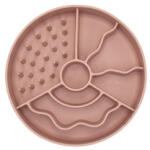 Fiboo Slow Fiboowl mini habzsolásgátló tál rózsaszín 15 cm