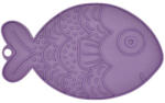 Fiboo Fishka hal alakú licking mat lila 19x13 cm