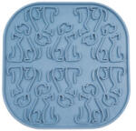 Fiboo Lollipop licking mat kék 19x19 cm