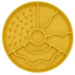 Fiboo Slow Fiboowl mini habzsolásgátló tál sárga 15 cm