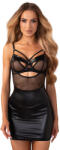 Obsessive Dominna Chemise & Thong Black S/M