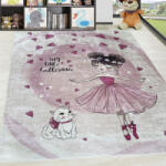  Gyerek Szőnyeg Zenit Cicás Balerin Pink 130x180cm