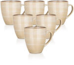 BANQUET Set de 6 căni din ceramică Banquet PALAS , 400 ml, crem, , crem deschis
