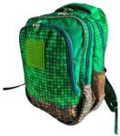 PIXIE CREW Junior rucsac, verde, Mine&Craft 100 pixeli (OLP1009PXB-42-73)