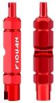 Spyral szelep kiszedő szerszám autó és presta szelephez is, alumínium, piros, 1db